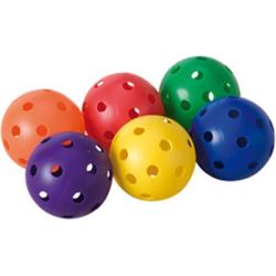 Gatenbal | 9 cm gekleurd | Set van 6 stuks | Scoopbal